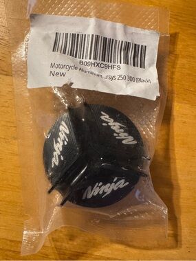 Ninja Motorcycle Aluminum Engine Fuel Filter Cap  Black 250 300